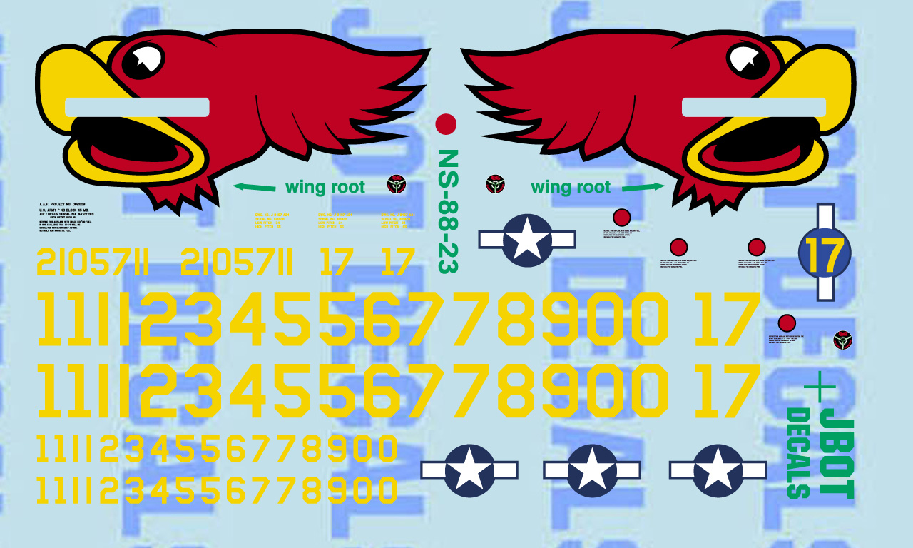 JBOT Decals P40 Parrot